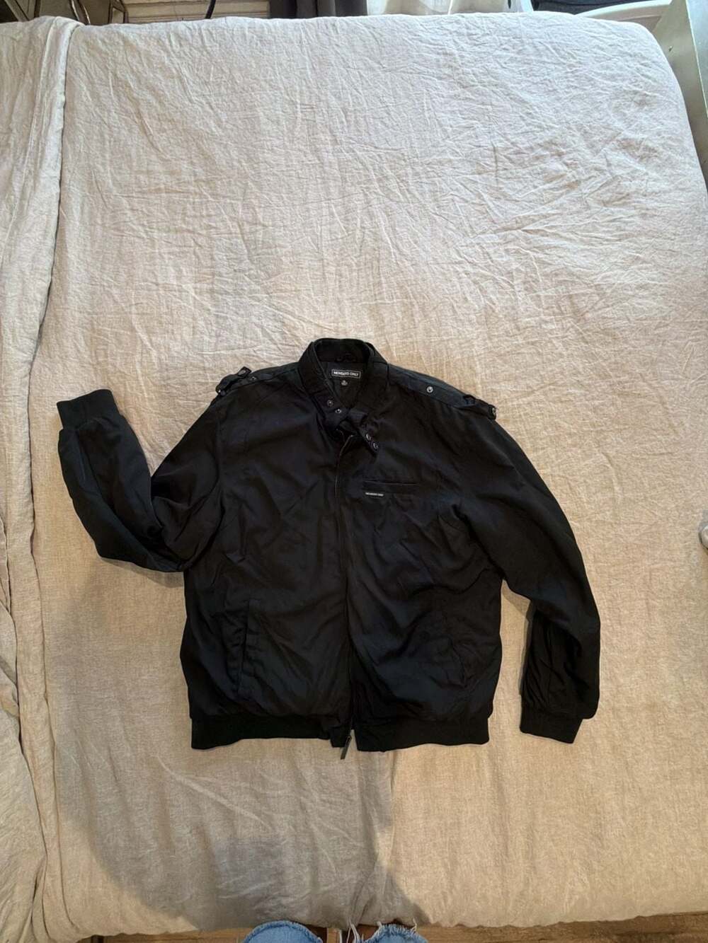Members Only Iconic Racer Jacket Size XL Black
